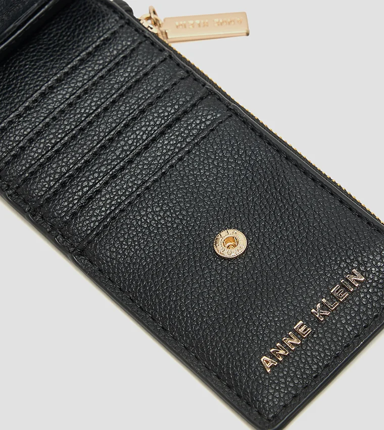 Anne Klein  Anne Klein Logo Detail Zippered Wallet for Women | Best Price UAE